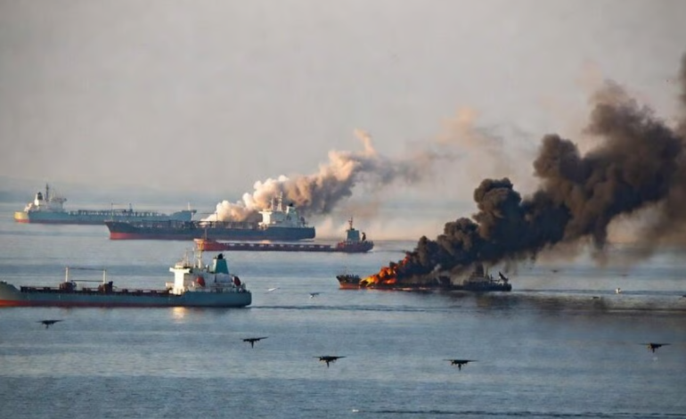 L’Ukraine frappe 90 pétroliers russes en mer d’Azov